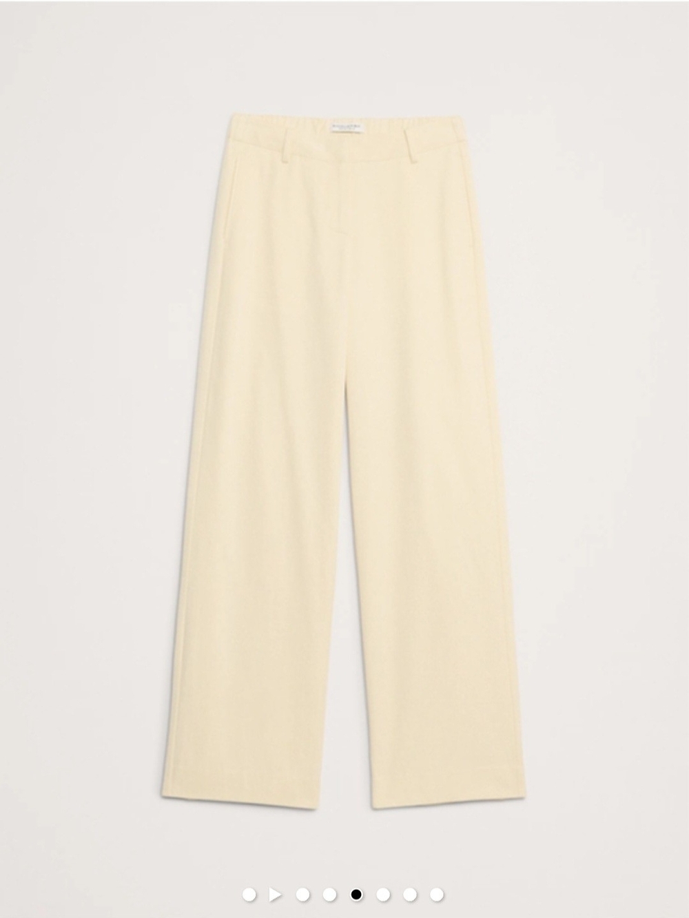 Banana Republic Cream Wide-Leg Women's Pants